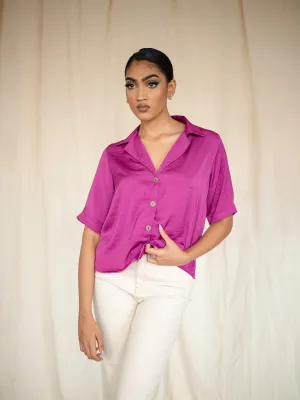 Button Down Camp Collar Shirt