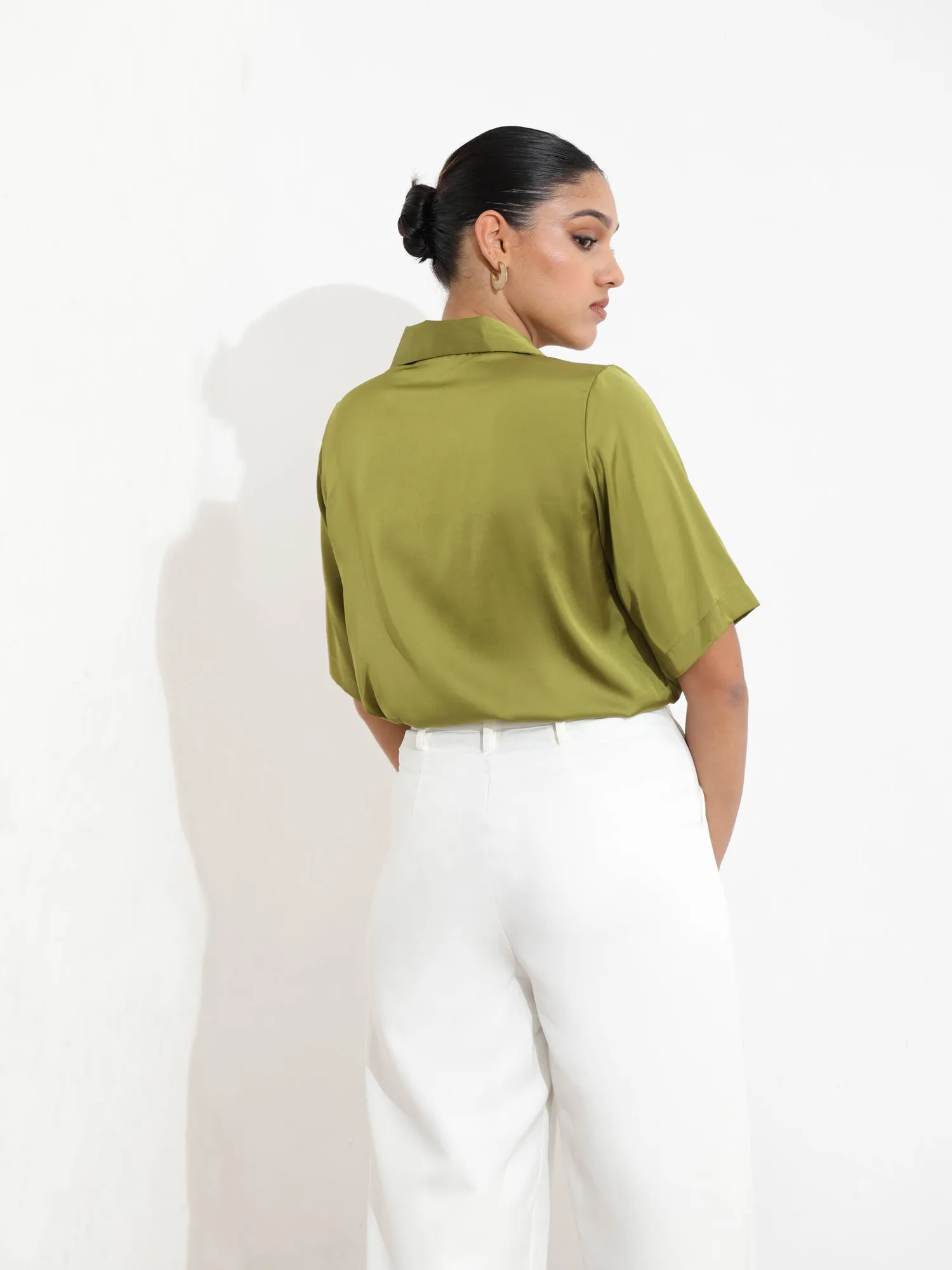 Button Down Camp Collar Shirt