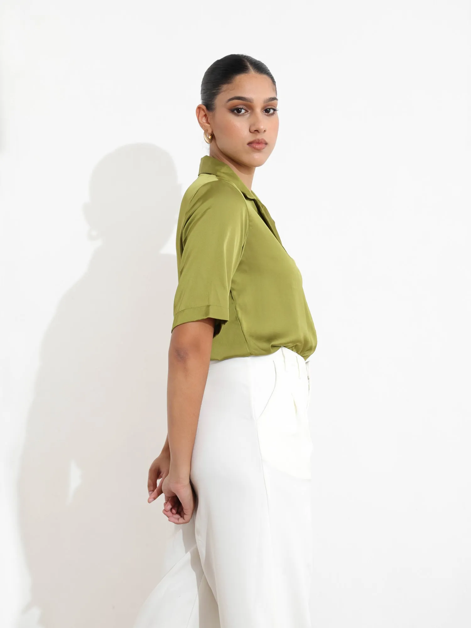 Button Down Camp Collar Shirt