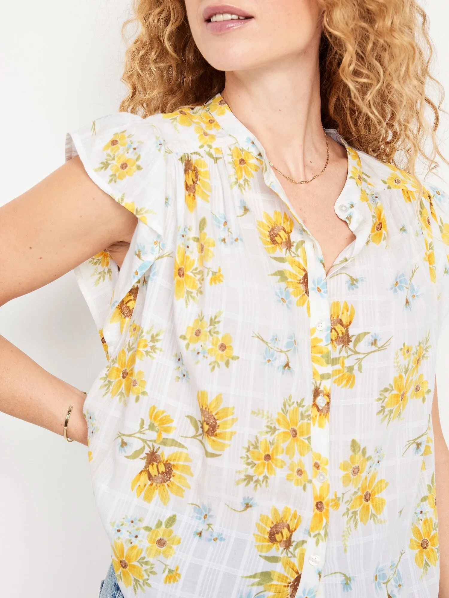 Button-Down Floral Shirt