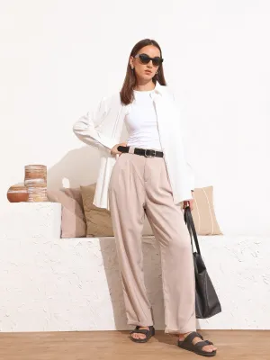 Button Down Over Size Top