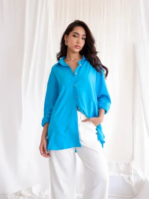 Button Down Oversized Top