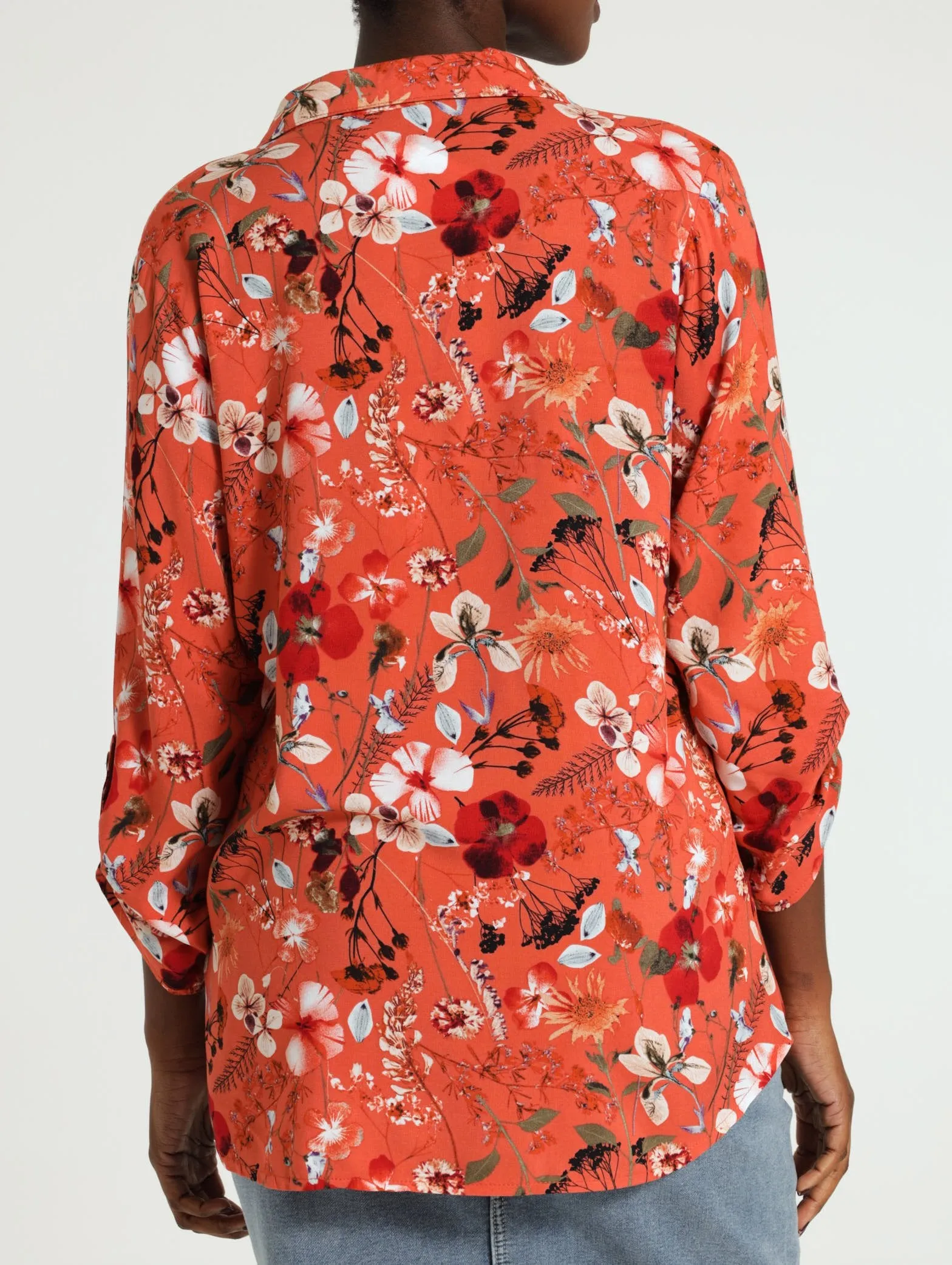 Button Down Shirt - Orange