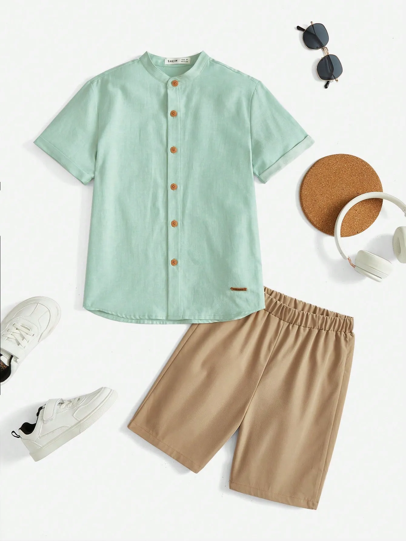 Button down shirt pink| Boys' Casual Comfortable Button Down Shirt