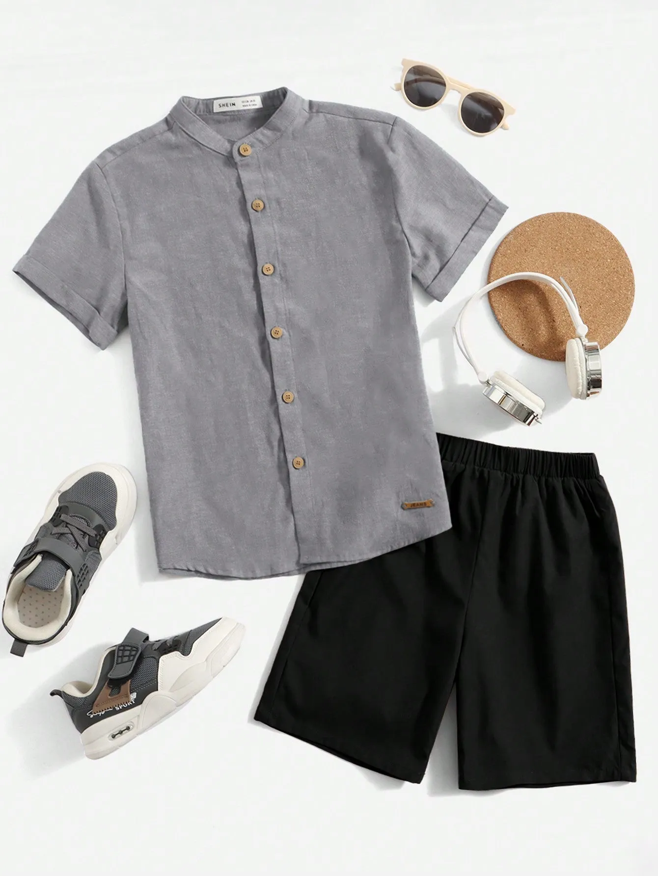 Button down shirt pink| Boys' Casual Comfortable Button Down Shirt