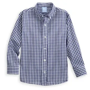 Buttondown Shirt -- Navy Soft Check