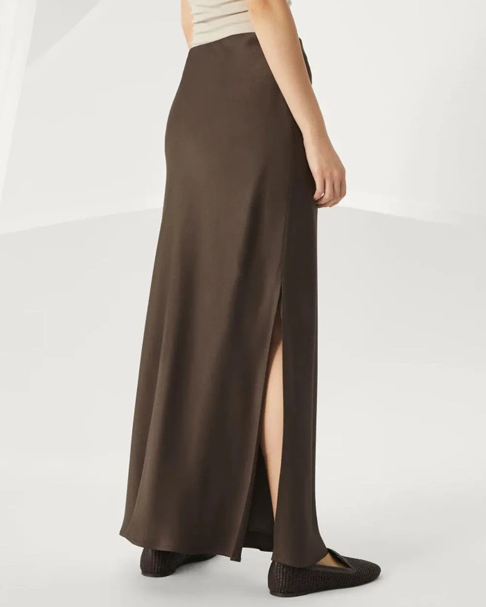 Cacao Cady Pencil Skirt