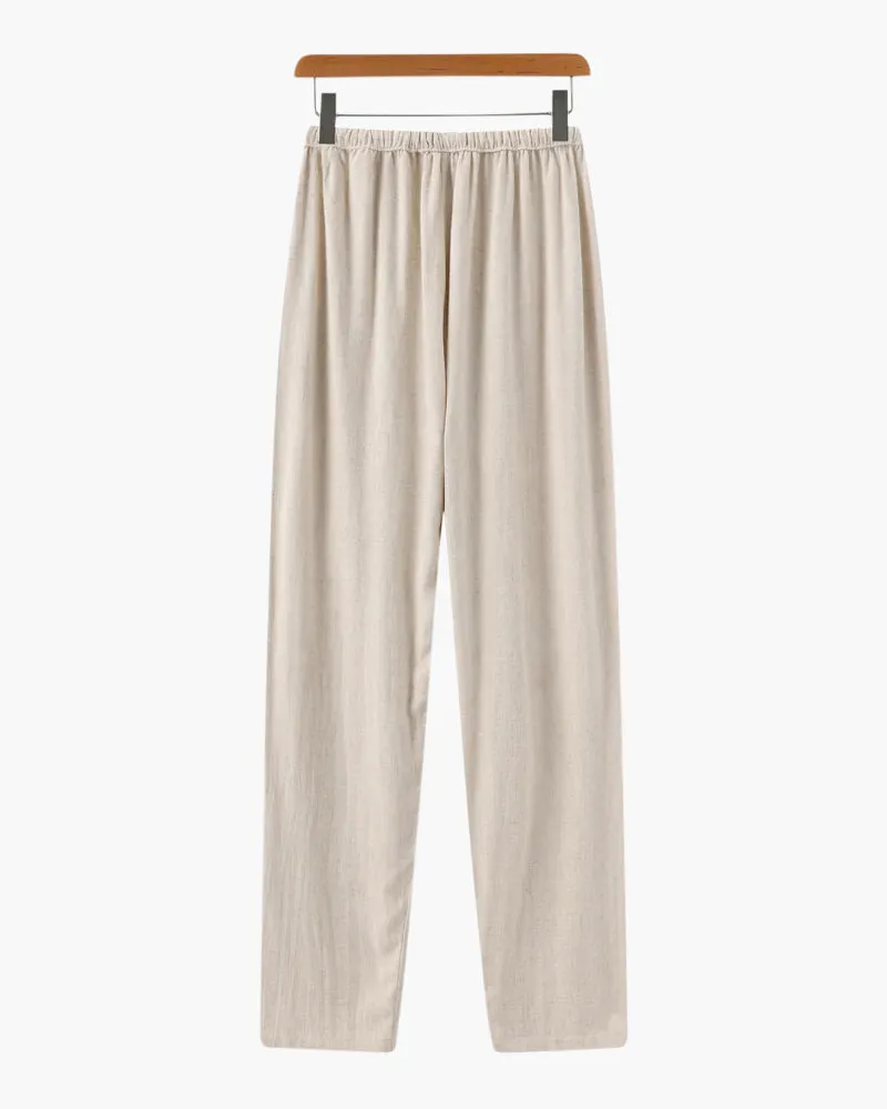 CALIZÉ | Linen Slim-Fit Trousers