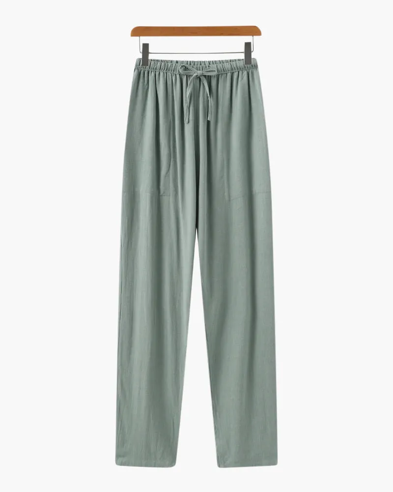 CALIZÉ | Linen Slim-Fit Trousers