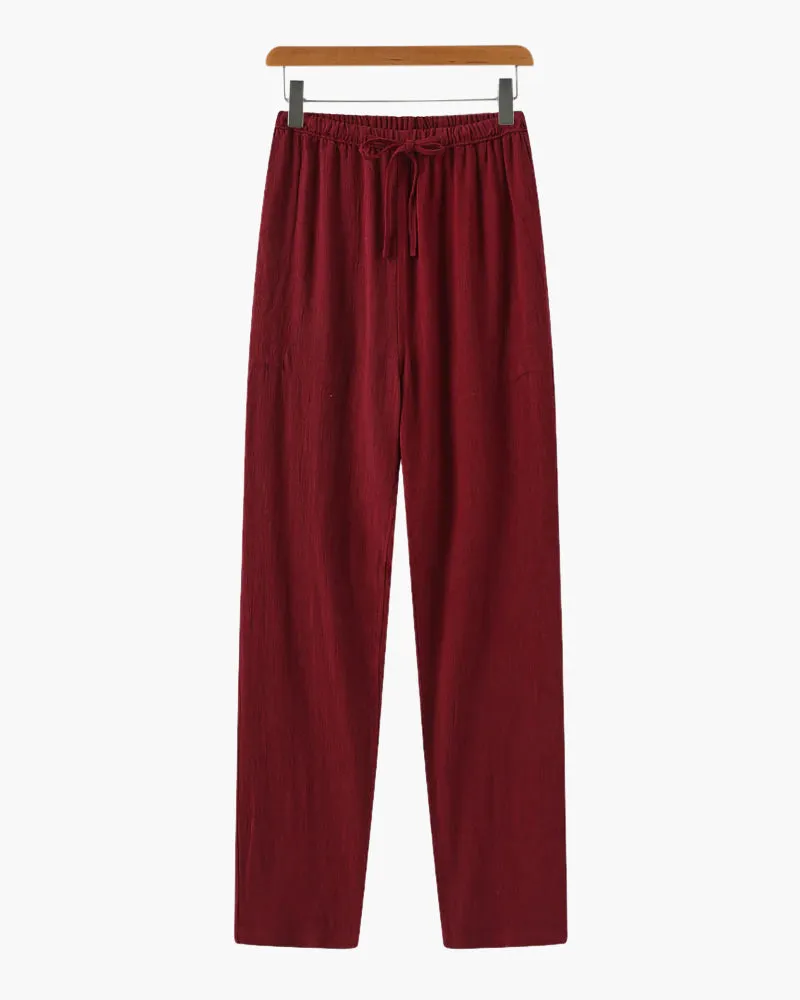 CALIZÉ | Linen Slim-Fit Trousers