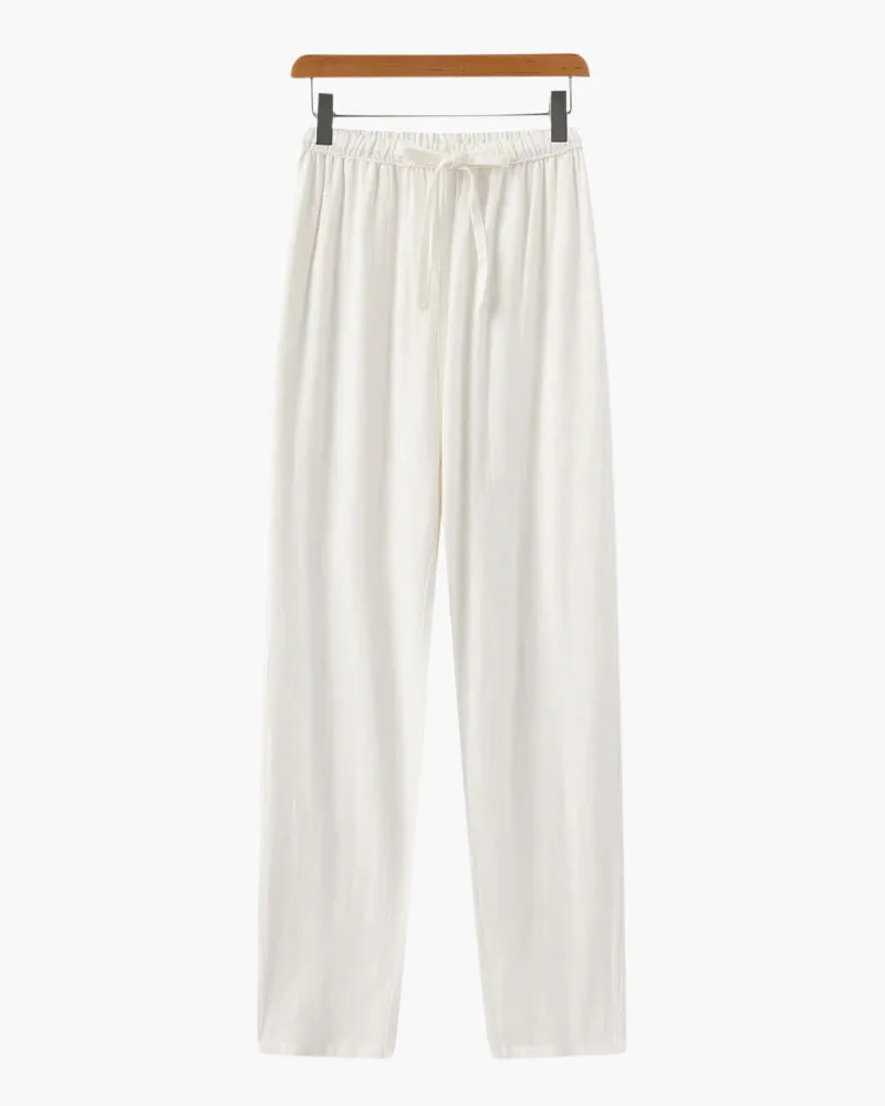 CALIZÉ | Linen Slim-Fit Trousers