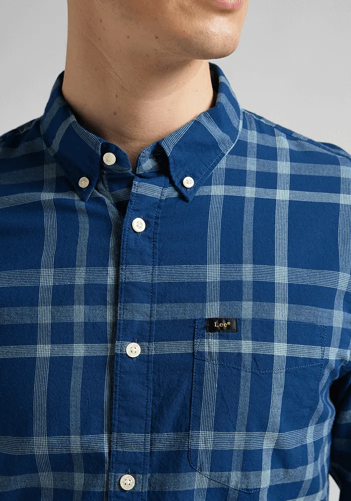 Camisa Hombre Button Down Mint Blue