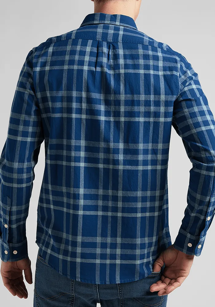 Camisa Hombre Button Down Mint Blue