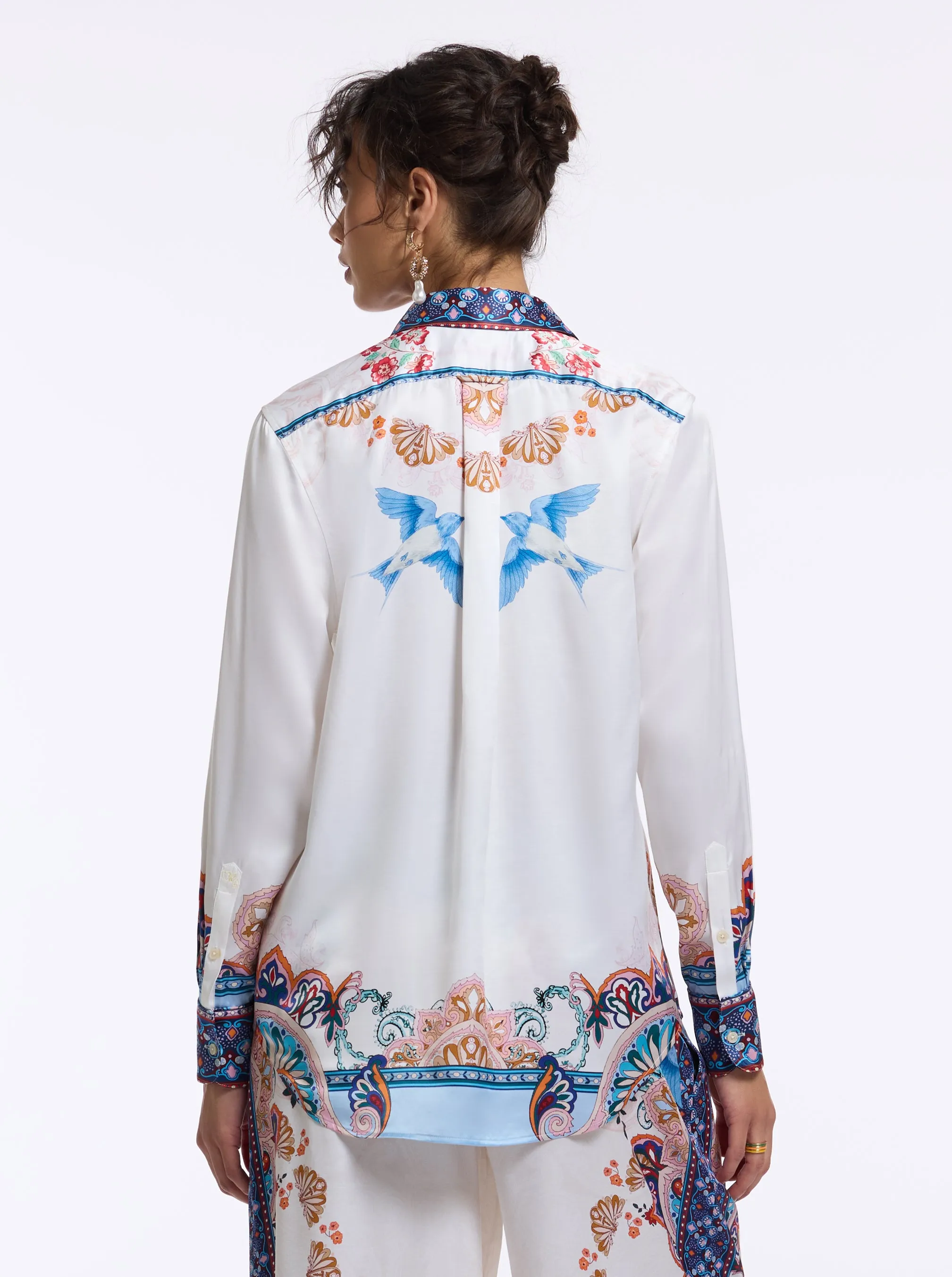 CARRIE LONG SLEEVE BUTTON DOWN SHIRT