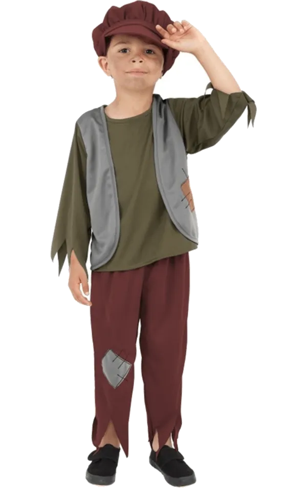 Childrens Poor Victorian Boy Costume