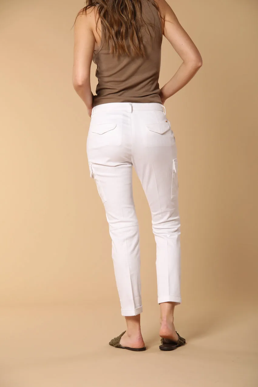 Chile City women's cargo pants in gabardine slim fit