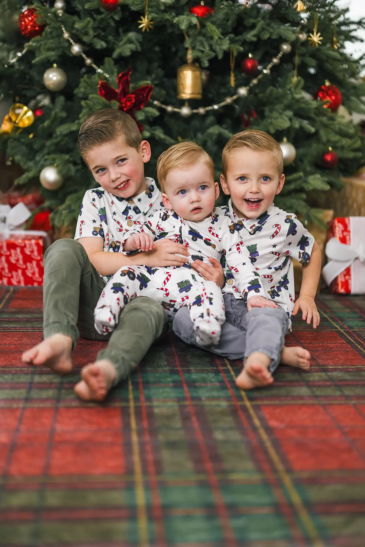 Christmas Tree Button Down Top