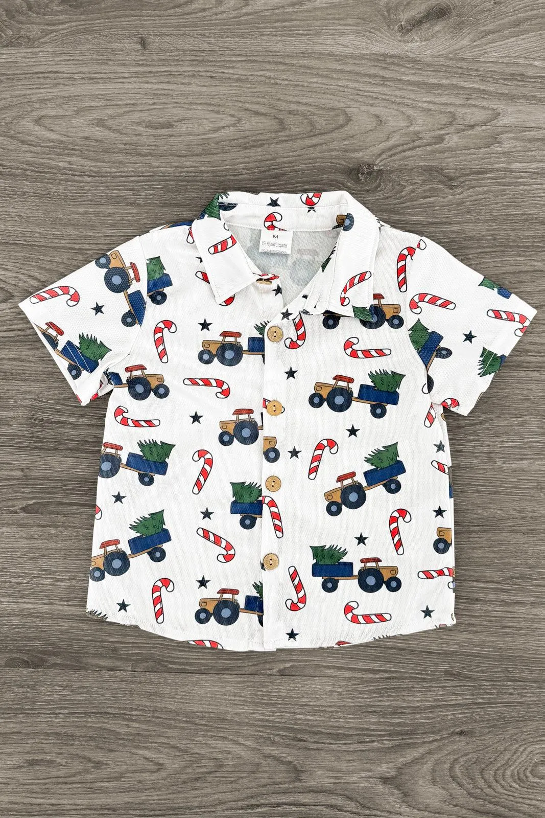 Christmas Tree Button Down Top