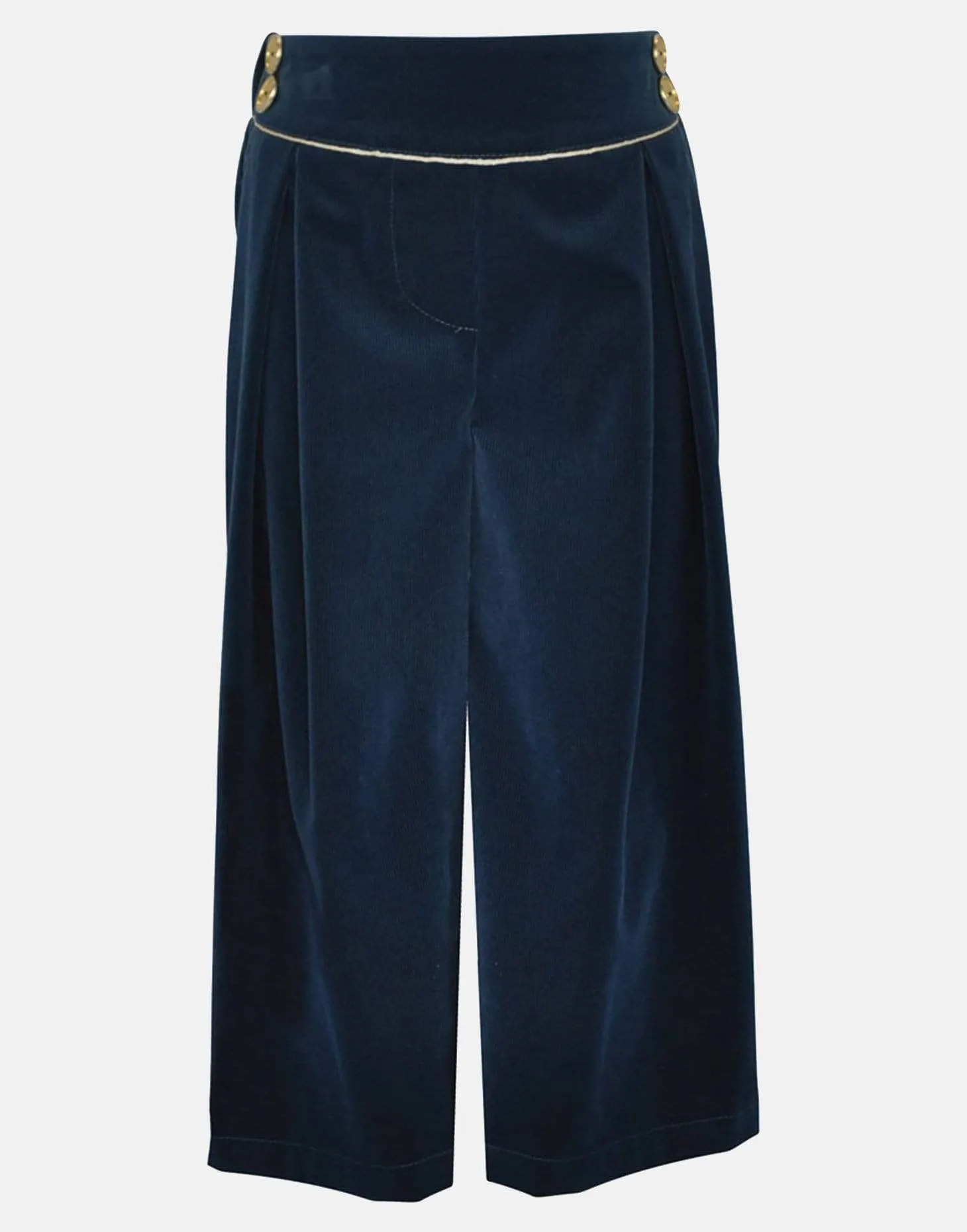 Clara: Forest soft cord culottes