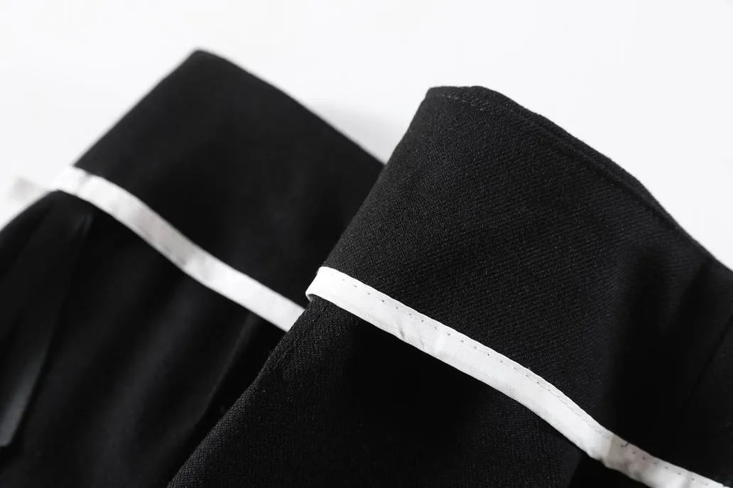 Classic Solid Wide-Leg Straight Leg Pants for Women