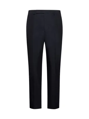 Cotton-blend slim-fit trousers