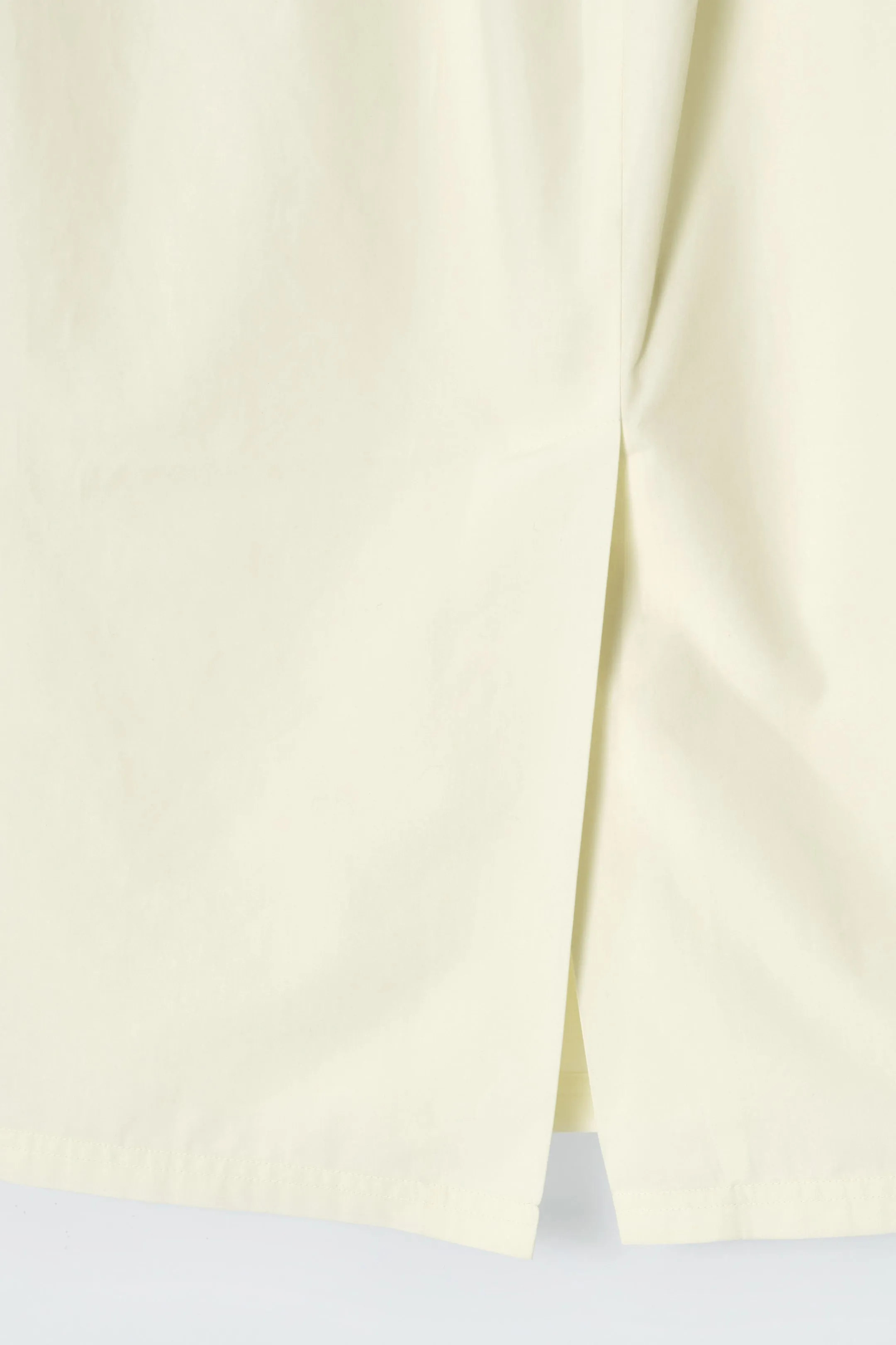 Cotton drawstring midi skirt