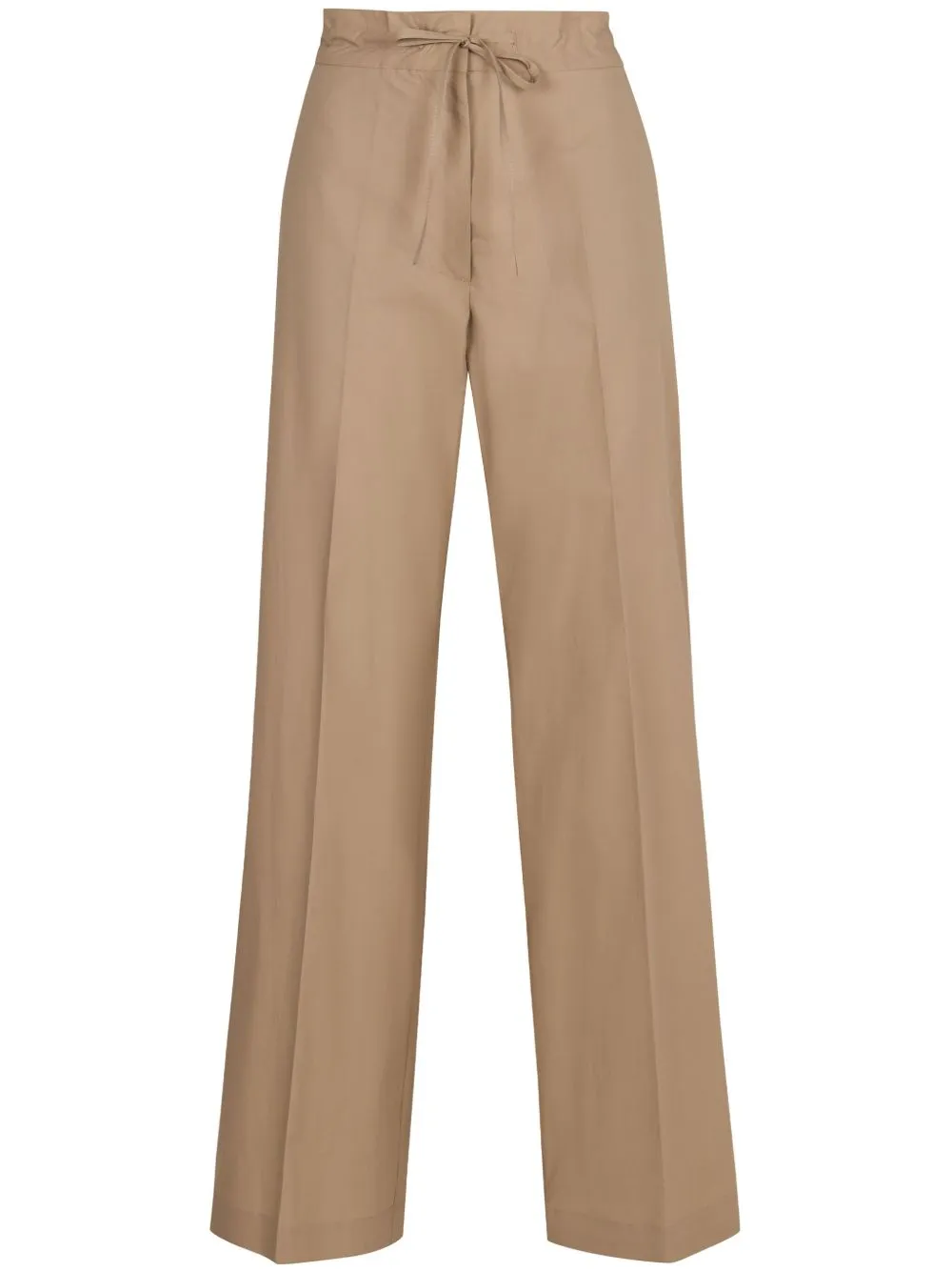 Cotton wide-leg trousers