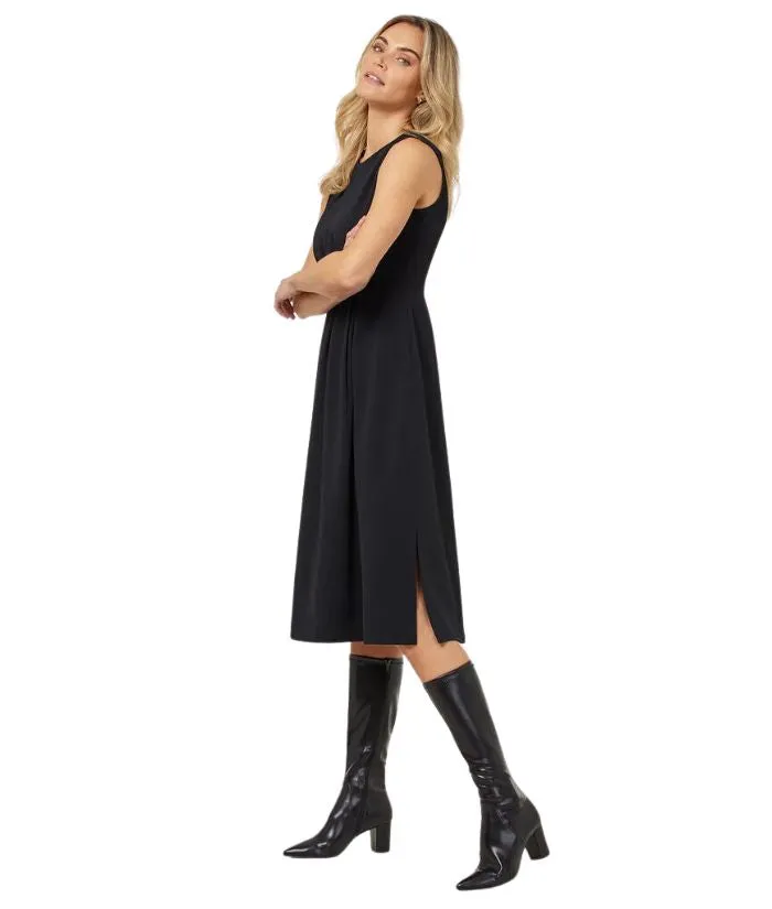 Crepe Stretch Sleeveless Dress
