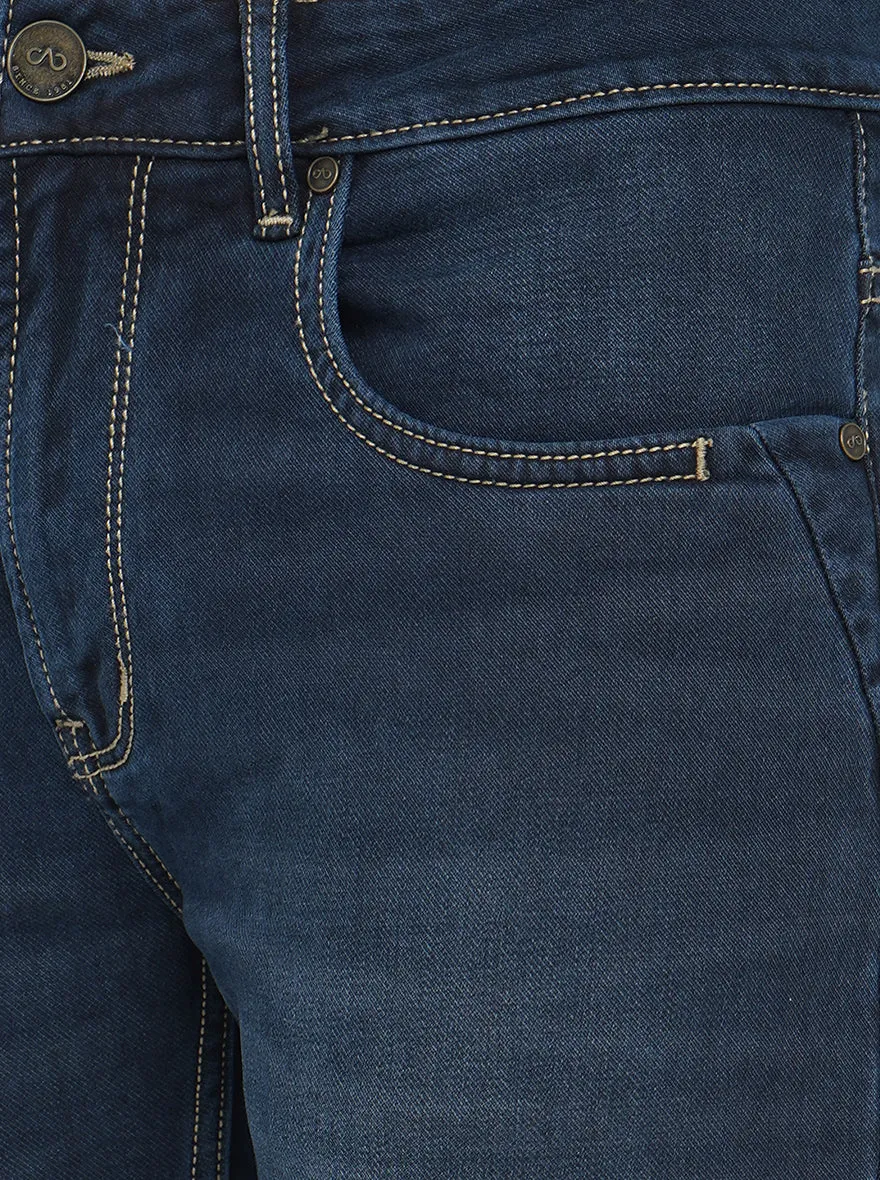 Dark Indigo Washed Slim Fit Jeans | JadeBlue