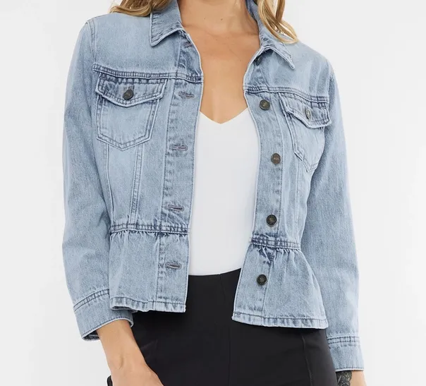 Denim Jacket - Ruffle