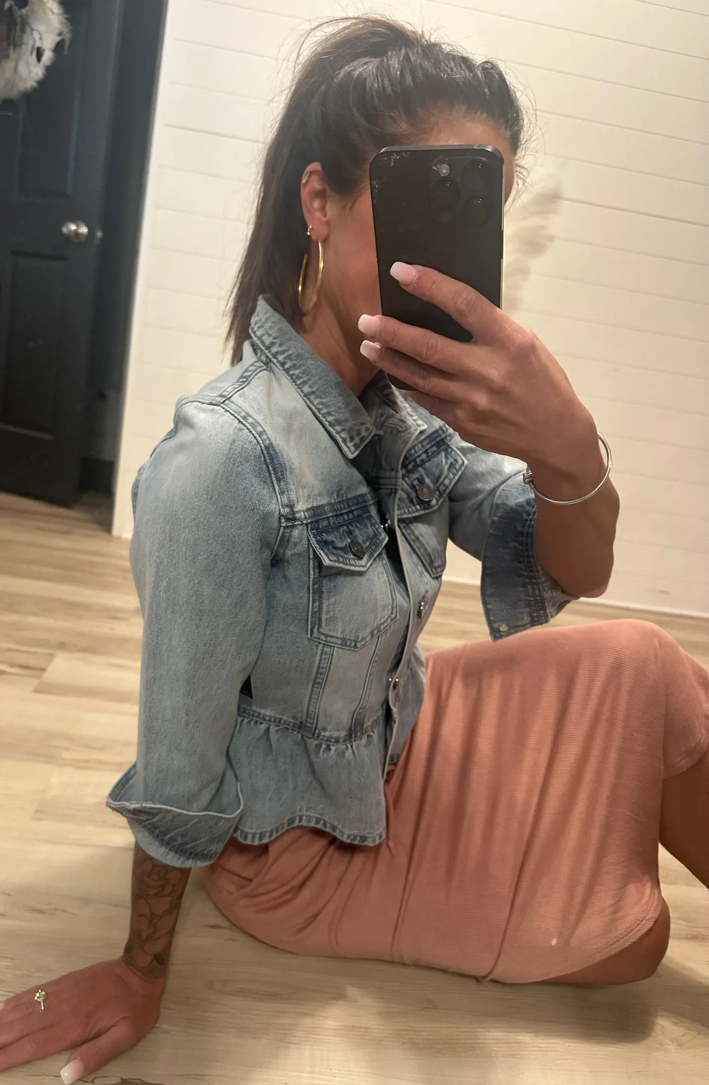Denim Jacket - Ruffle