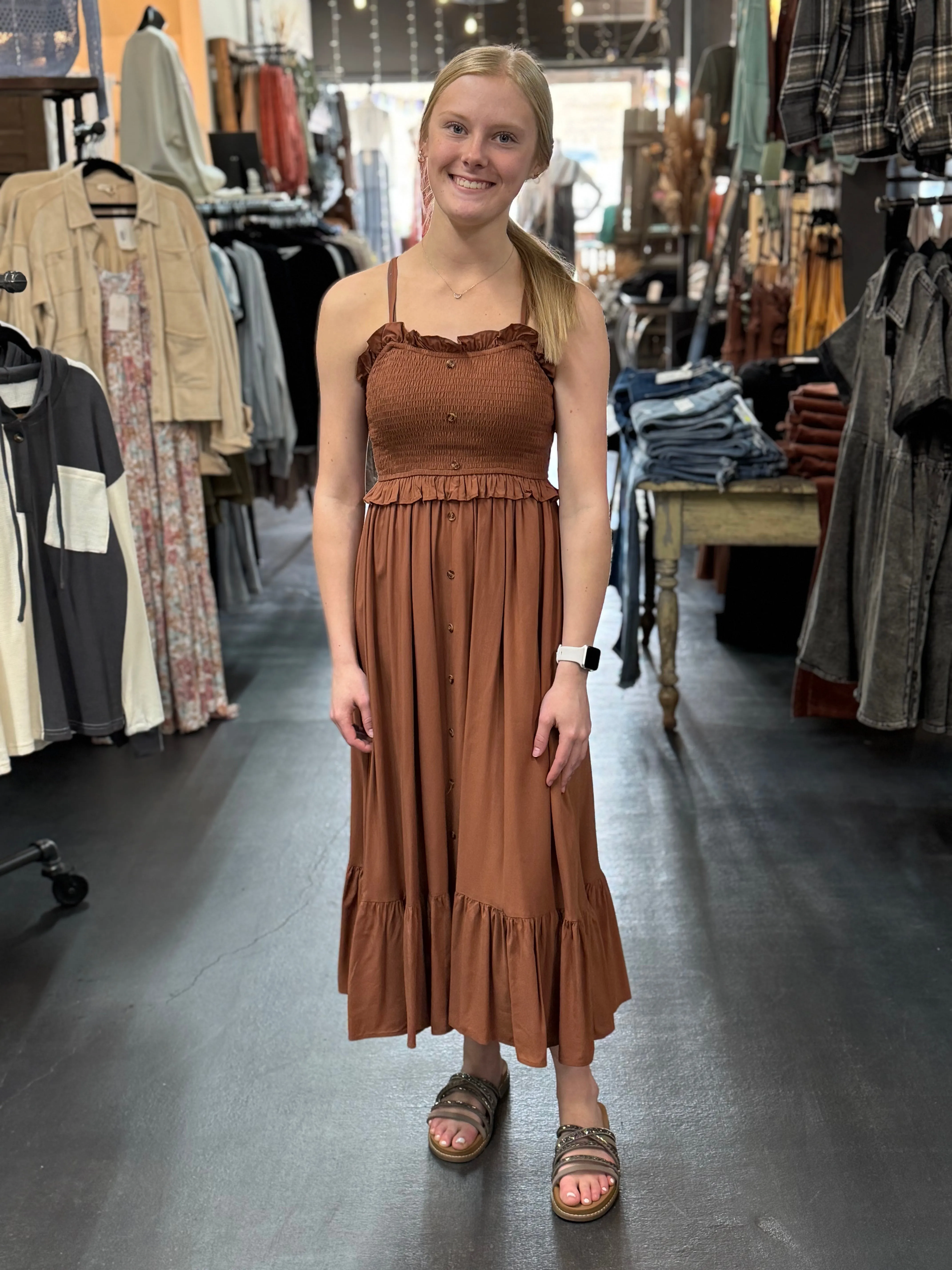 Desert Sand Midi Dress