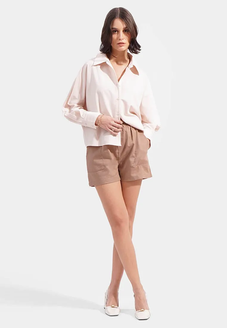 Dolman Sleeves Button Down Top