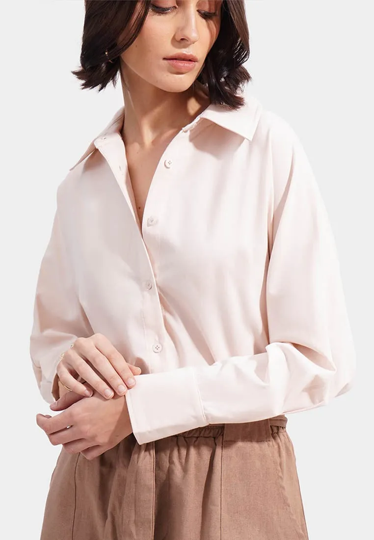 Dolman Sleeves Button Down Top