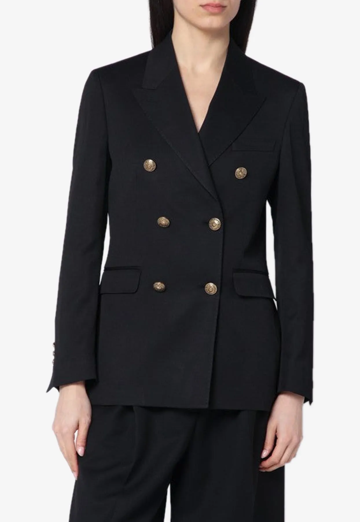 Double-Breasted Wool Blazer