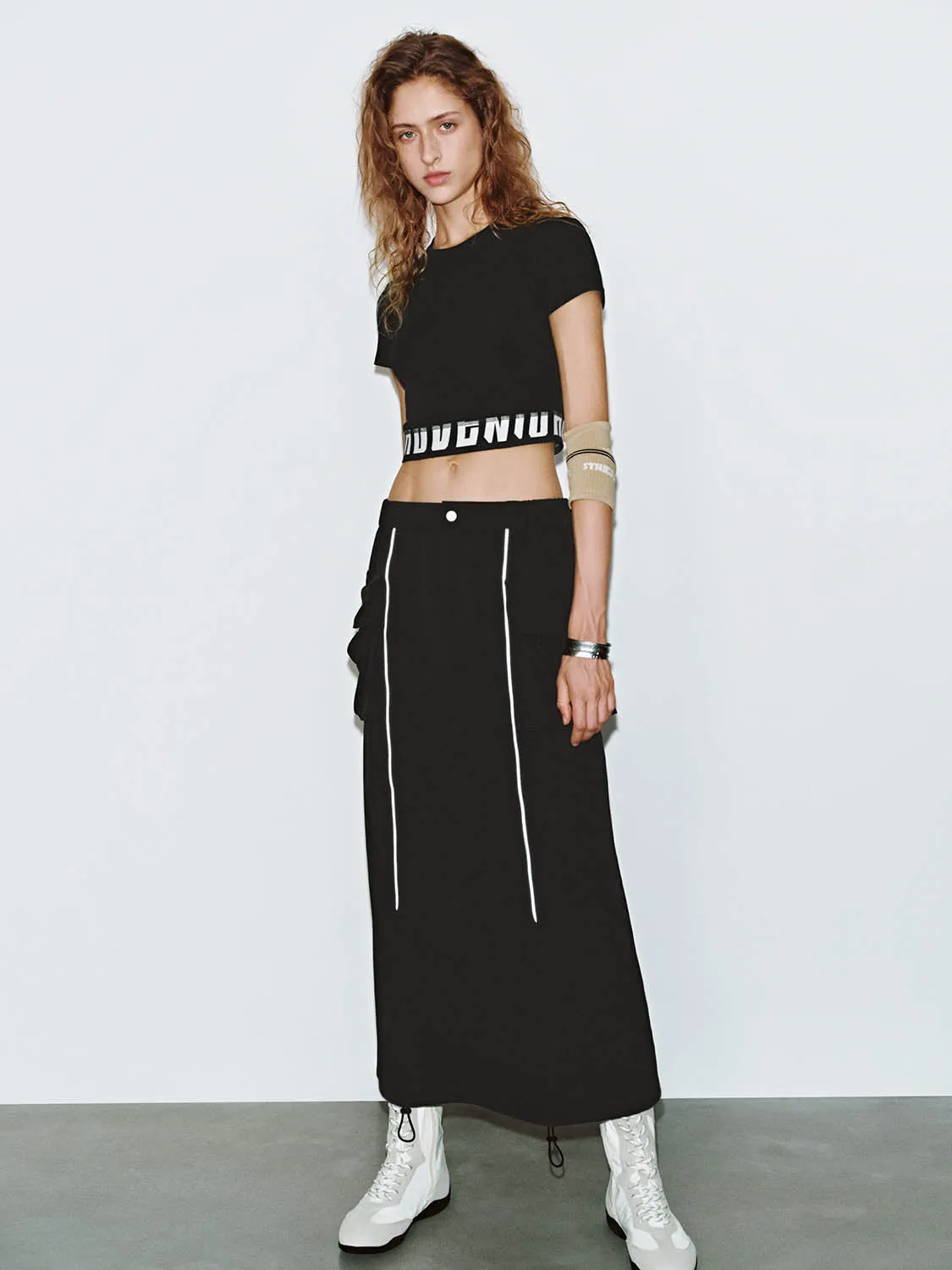 Drawstring Straight Skirts