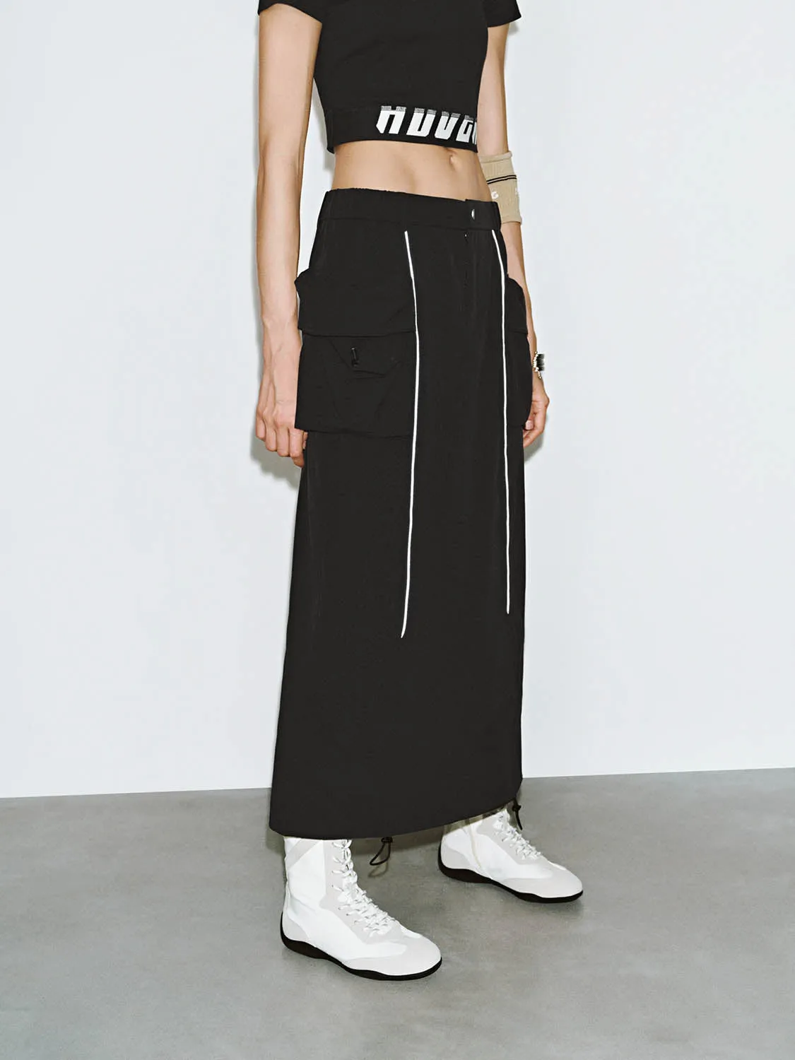 Drawstring Straight Skirts
