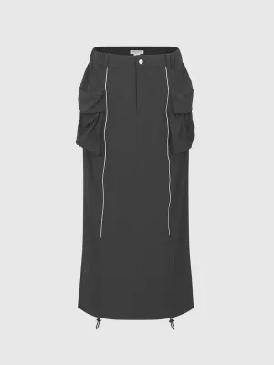 Drawstring Straight Skirts