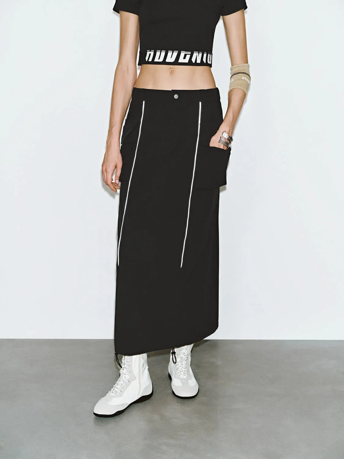 Drawstring Straight Skirts