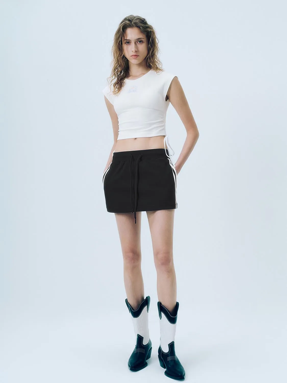 Drawstring Straight Skirts