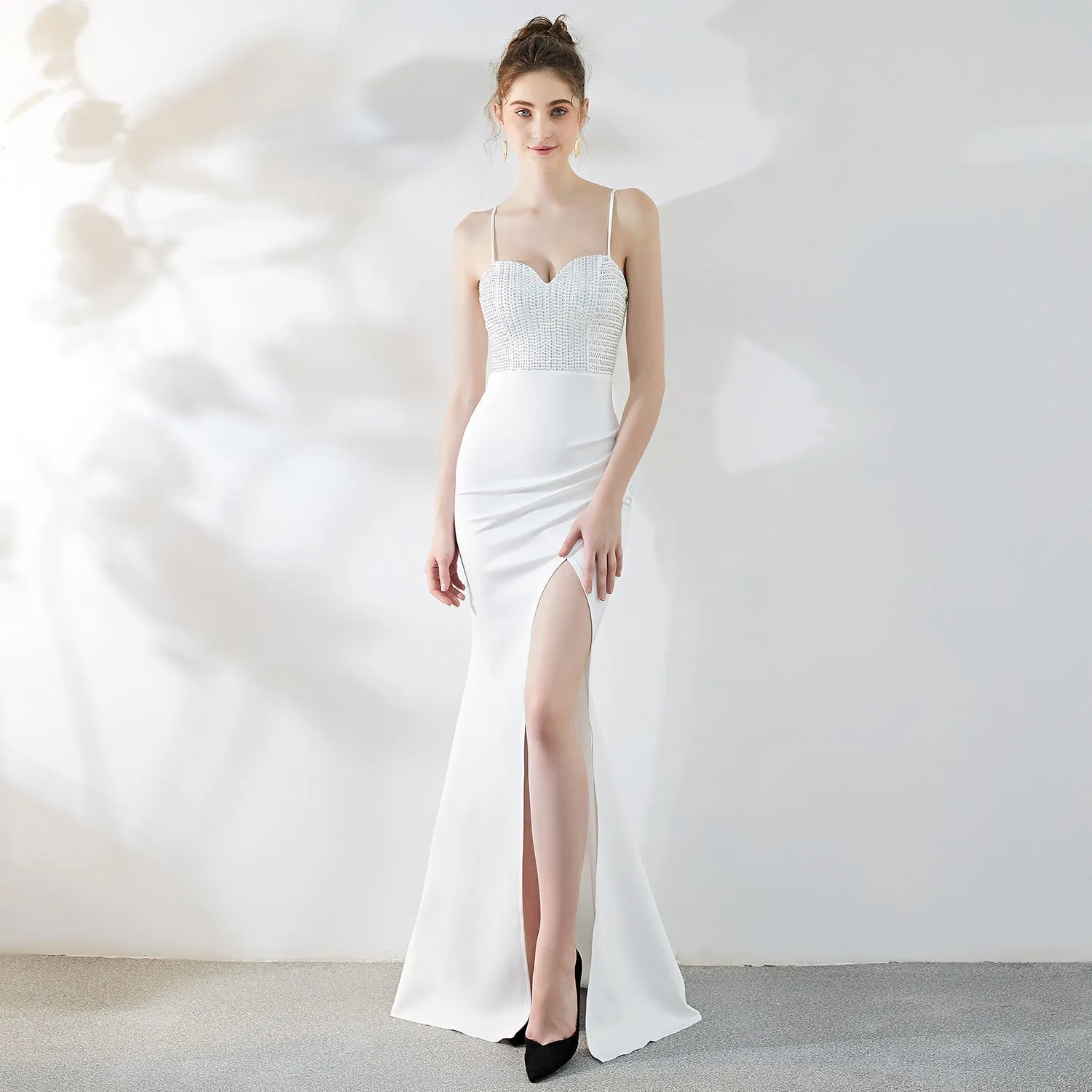 Dulce Hot Stone Charming Sling Long Dress