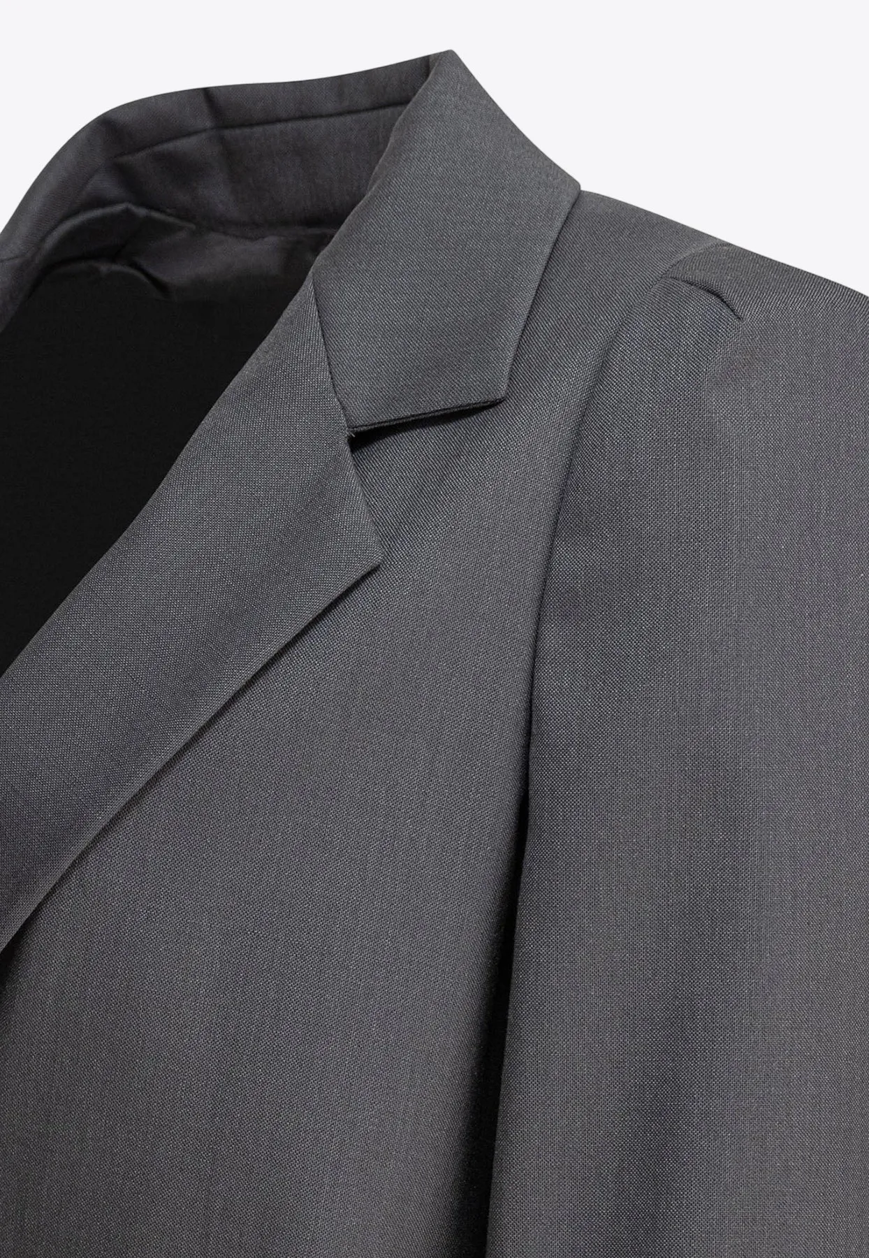 Ebridi Single-Breasted Wool Blazer