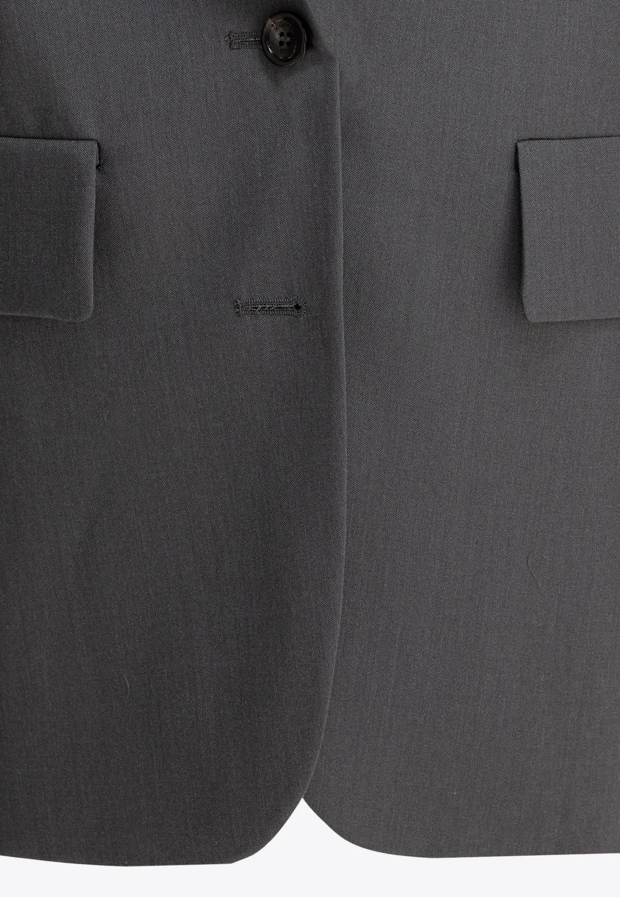 Ebridi Single-Breasted Wool Blazer