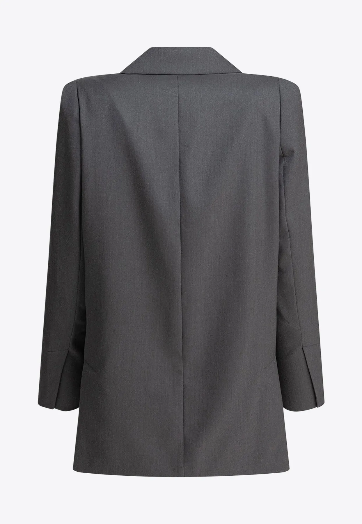 Ebridi Single-Breasted Wool Blazer