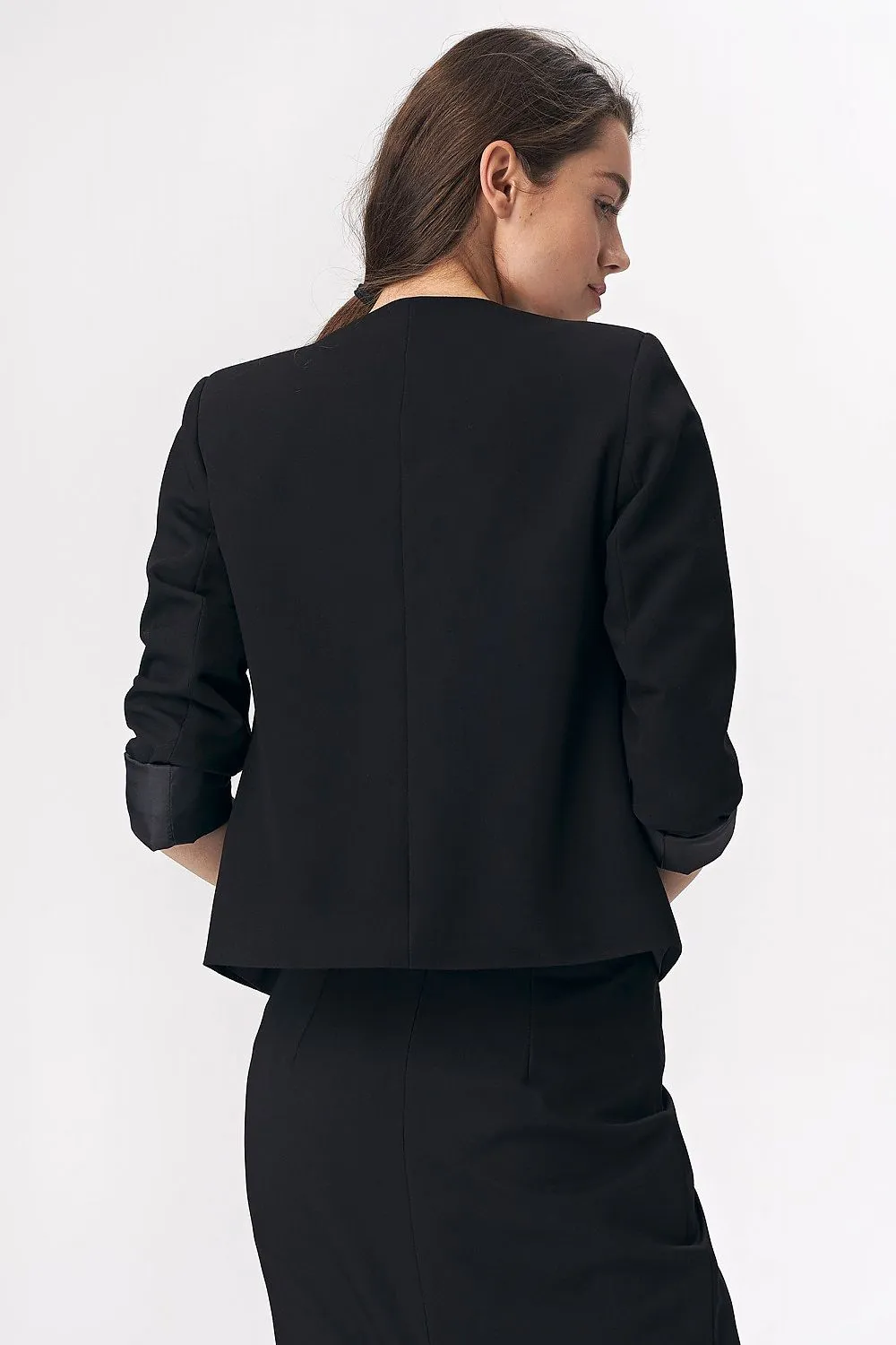Elegant Straight-Cut Blazer Jacket