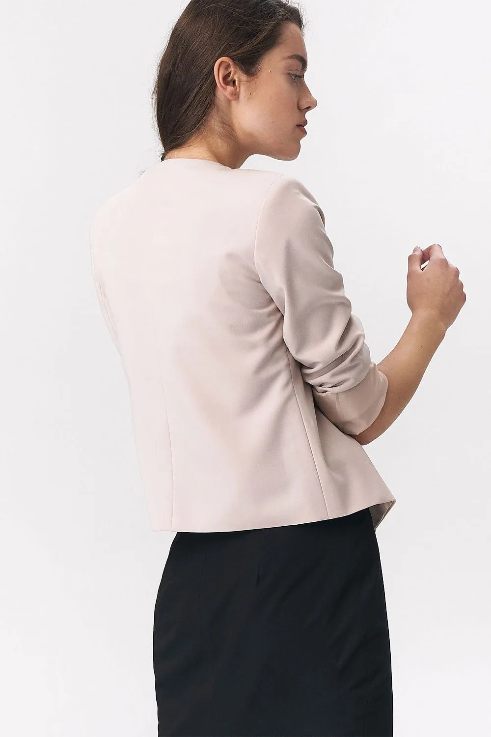 Elegant Straight-Cut Blazer Jacket
