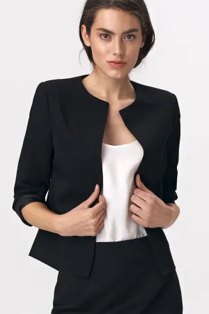 Elegant Straight-Cut Blazer Jacket