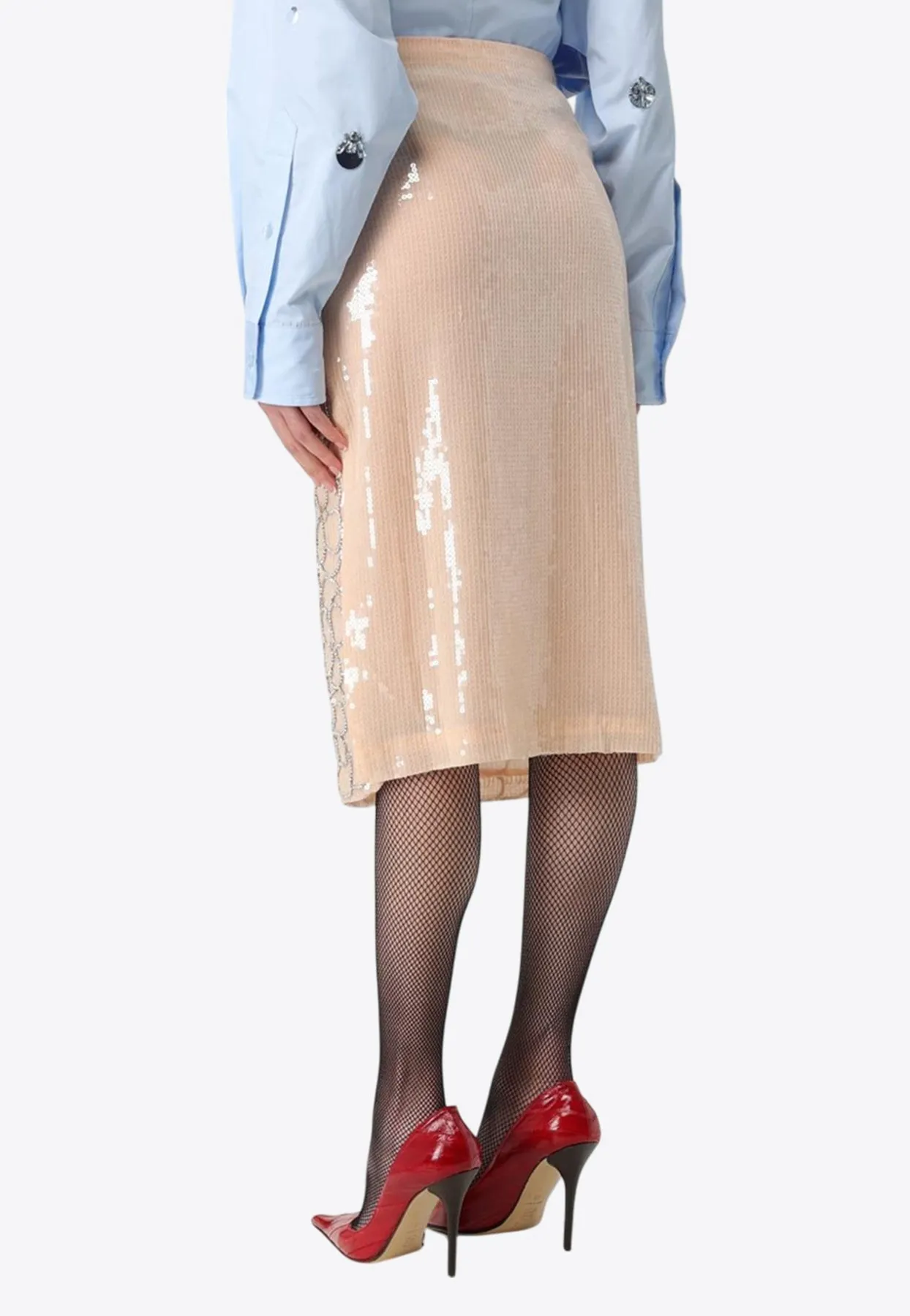 Embellished Pencil Skirt