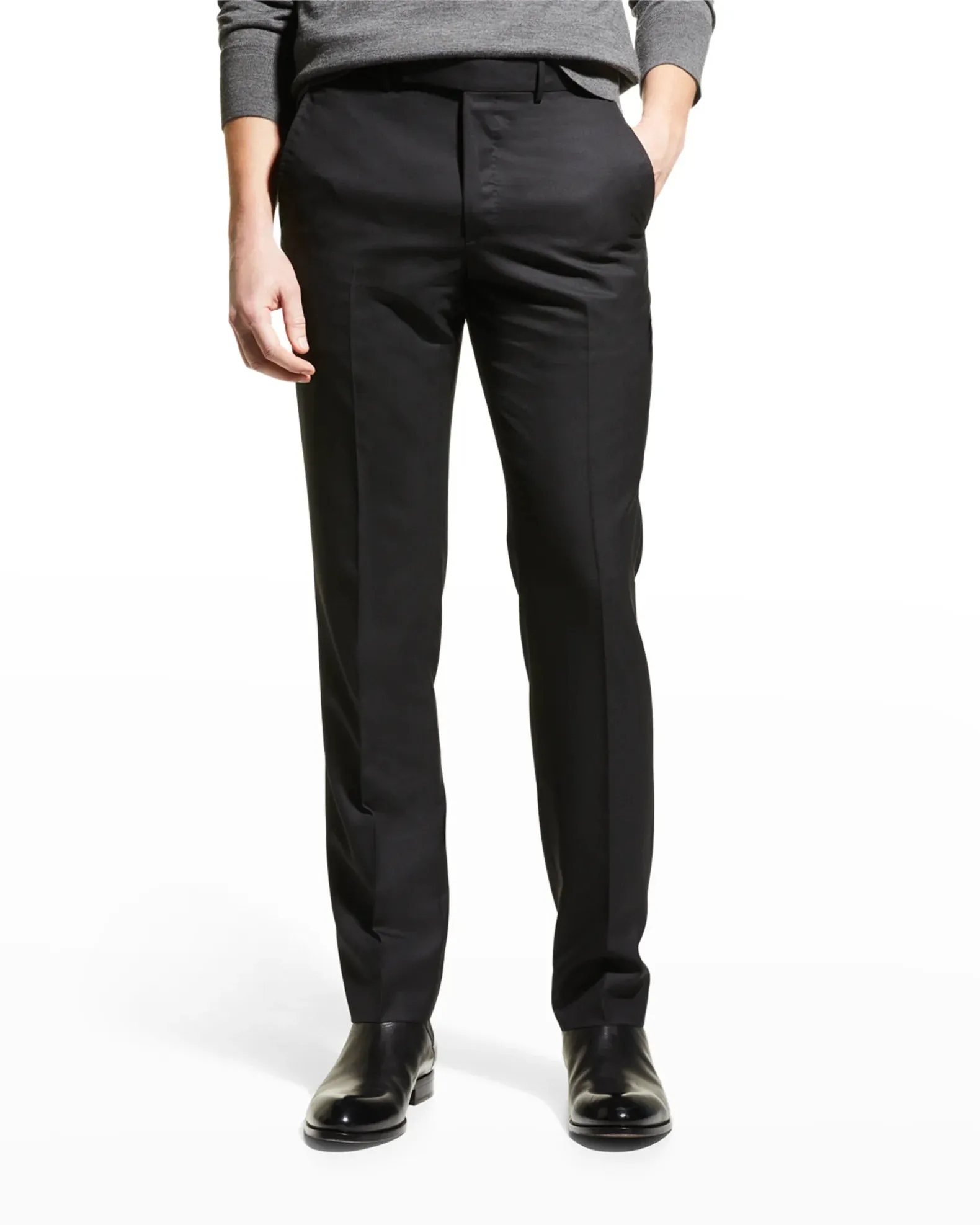 ERMENEGILDO ZEGNA - "NMSBLK MILA" Black Premium Dress Pants - 40W (58EU)