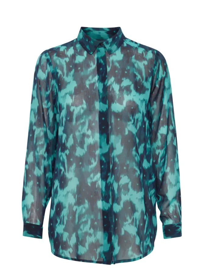 Fairlie Top -- Green Blue